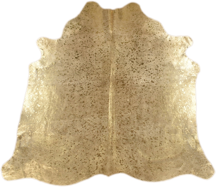 Kuhfell Kalbfell hellgrau gold Devore 180 x 200 cm