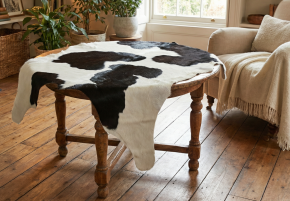 MINI KUHFELL KALBFELL TRICOLOR DREIFARBIG ca. 60 x 80 cm