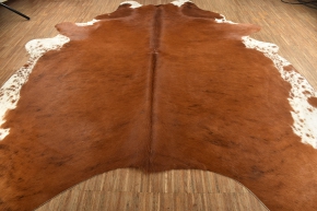 KUHFELL RINDE§RFELL TEPPICH BRAUN 220 x 190 cm