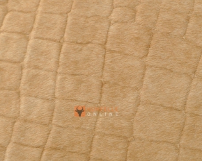 KUHFELL BEIGE MIT CROCO PRÄGUNG 220 x 180 cm