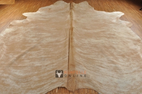 EXOTISCHES KUHFELL STIERFELL 235 x 200 BRAUN GETIGERT