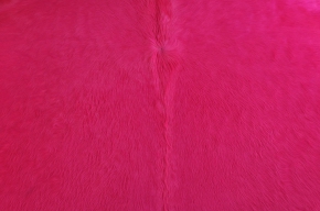 KUHFELL ECHTFELL TEPPICH PINK FUCSIA 220 x 190 cm