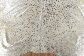 Kuhfell Kalbfell grau mit silber Sprenkel 210 x 180 cm