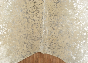 Kuhfell Kalbfell grau mit silber Sprenkel 220 x 200 cm